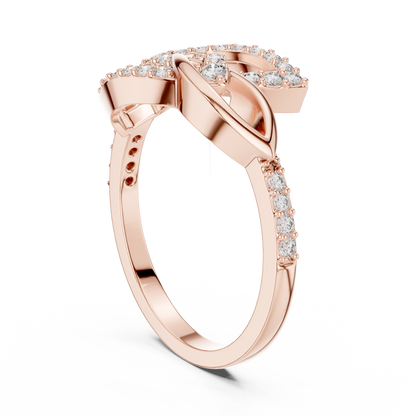 Infinity Twist Diamond Ring