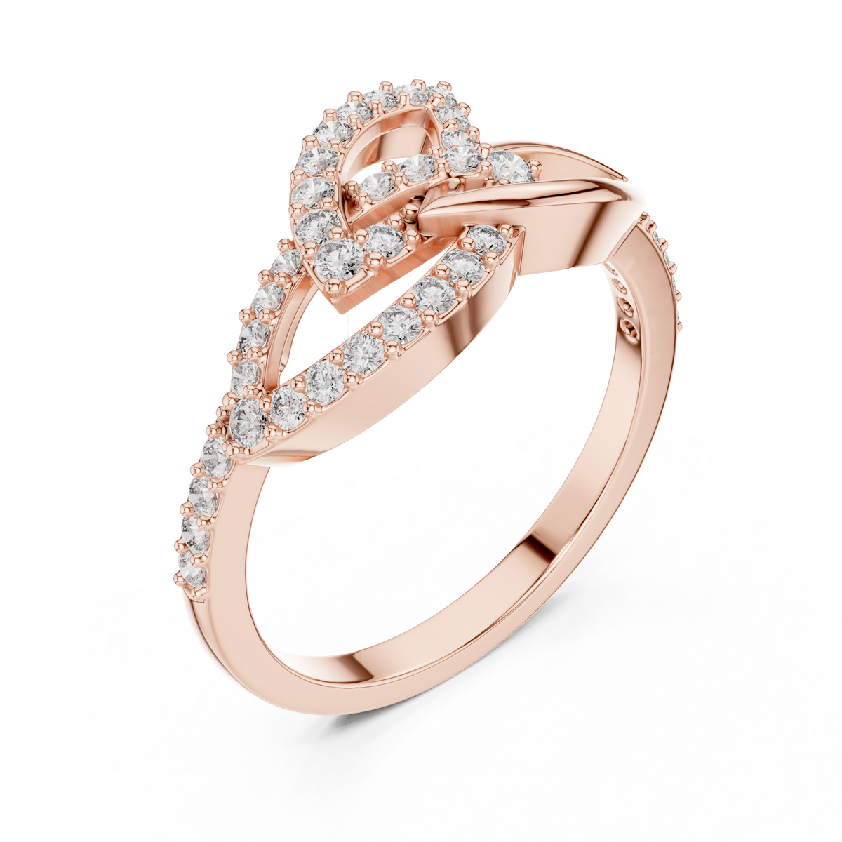 Infinity Twist Diamond Ring