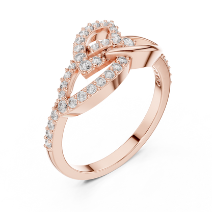 Infinity Twist Diamond Ring