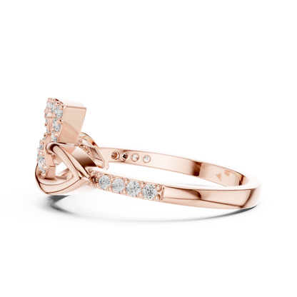 Infinity Twist Diamond Ring