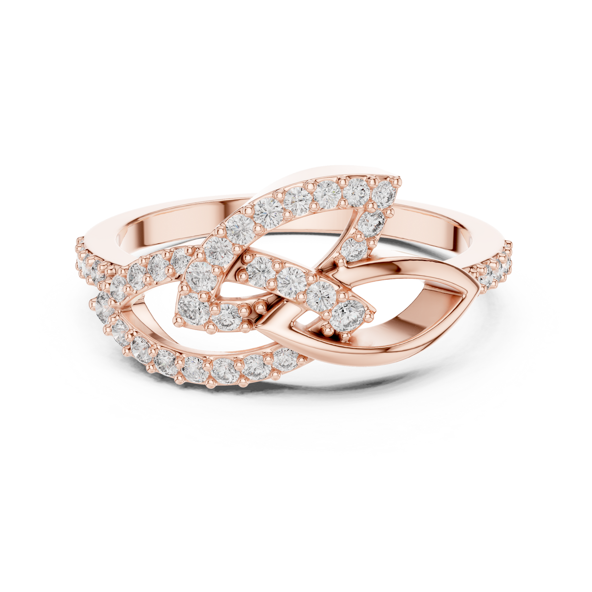 Infinity Twist Diamond Ring