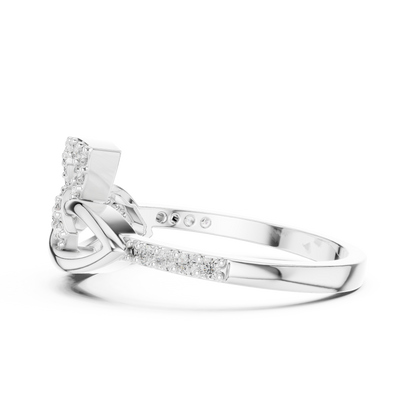 Infinity Twist Diamond Ring
