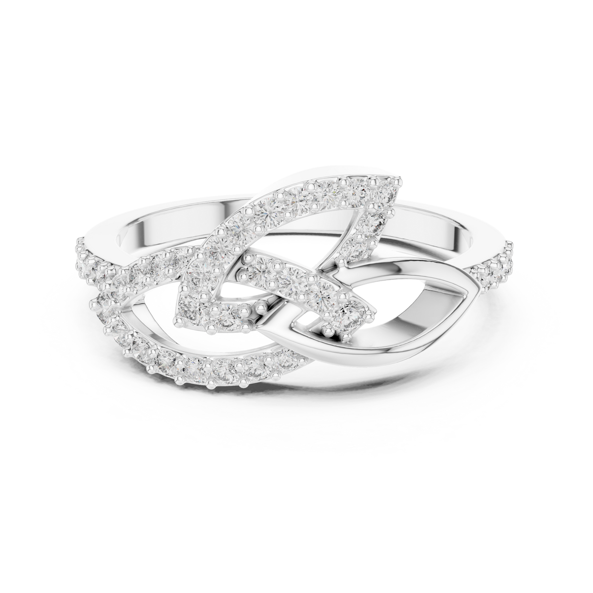 Infinity Twist Diamond Ring