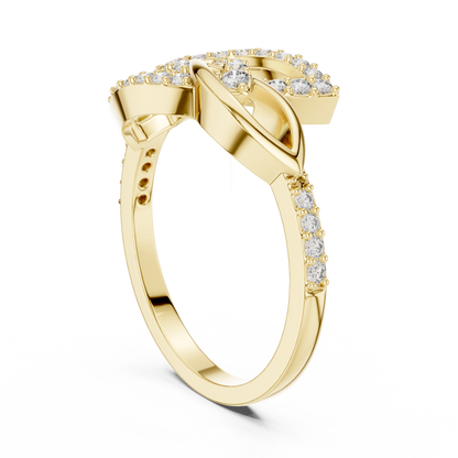 Infinity Twist Diamond Ring