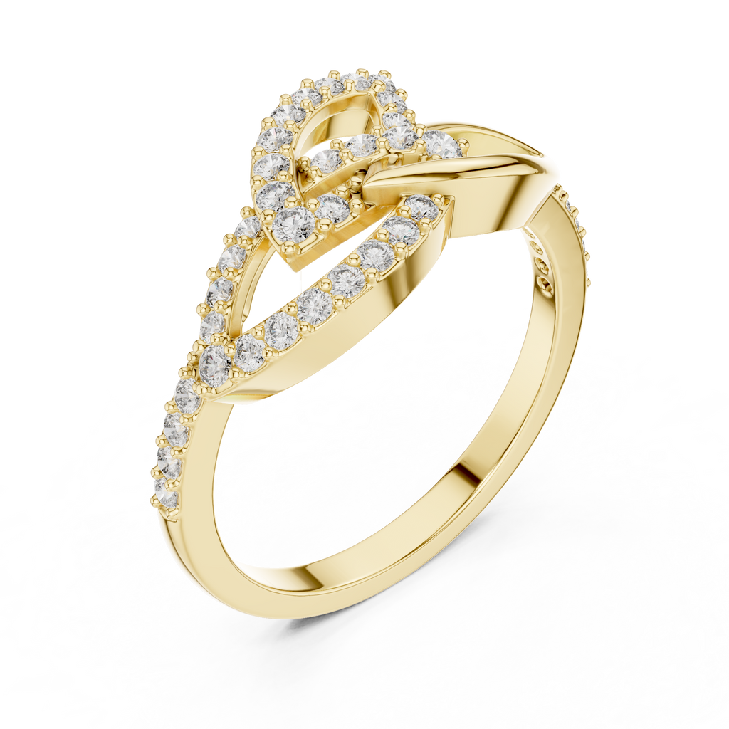 Infinity Twist Diamond Ring