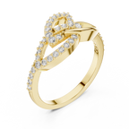 Infinity Twist Diamond Ring
