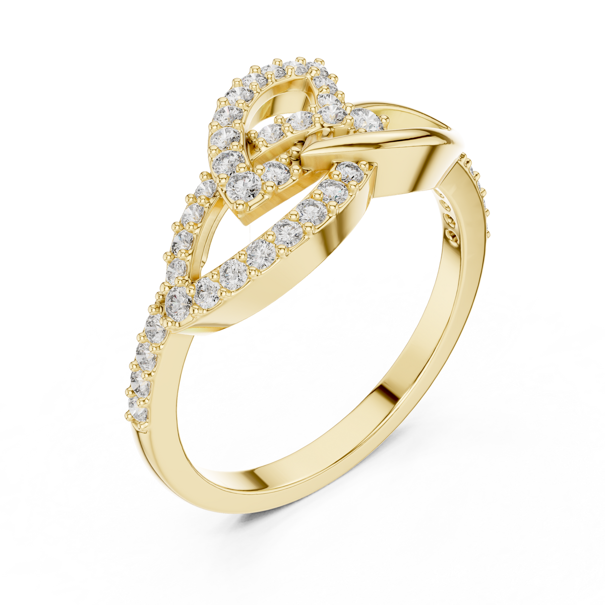 Infinity Twist Diamond Ring