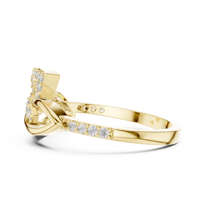 Infinity Twist Diamond Ring