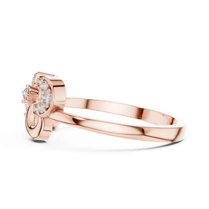 Radiant Loop Diamond Ring
