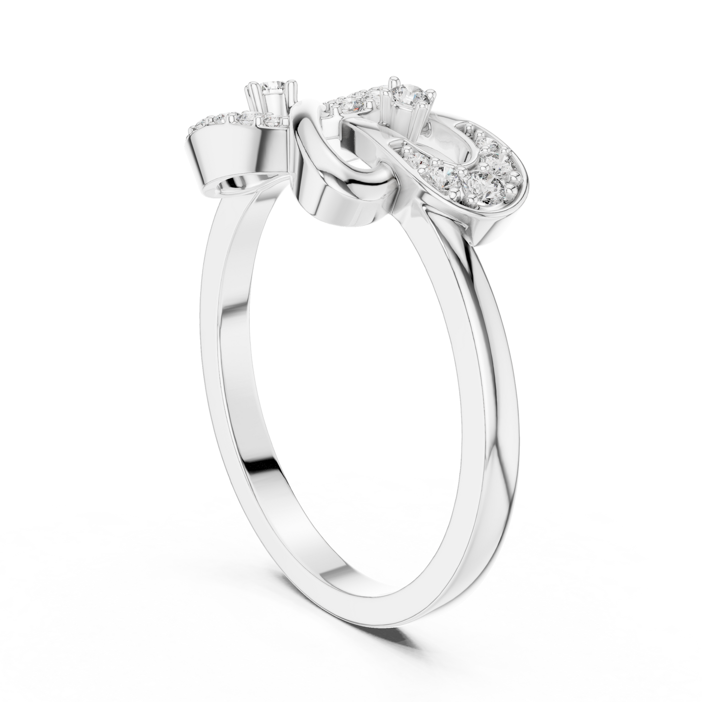 Radiant Loop Diamond Ring