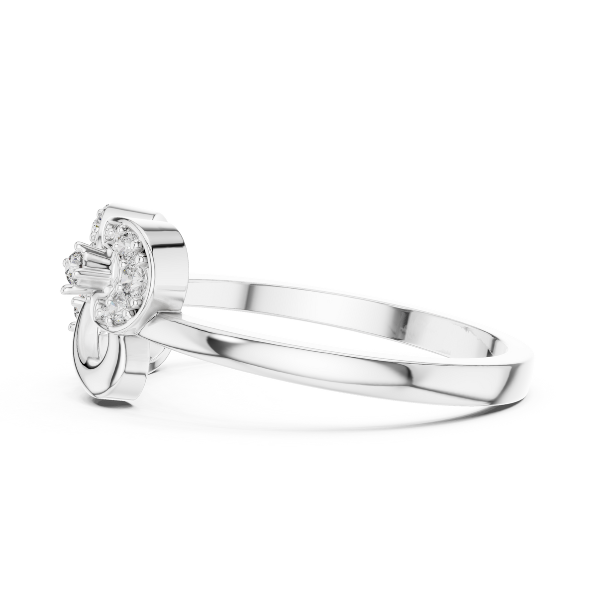 Radiant Loop Diamond Ring