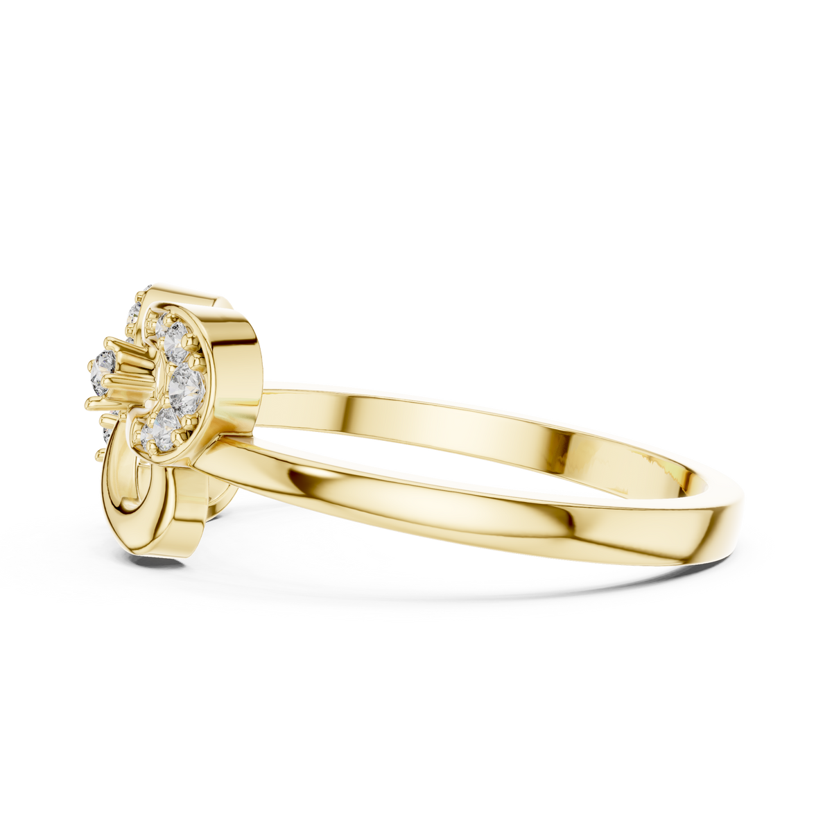 Radiant Loop Diamond Ring