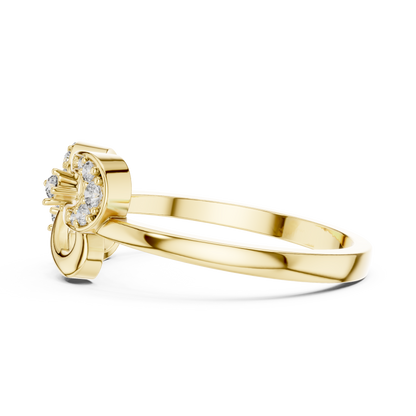 Radiant Loop Diamond Ring