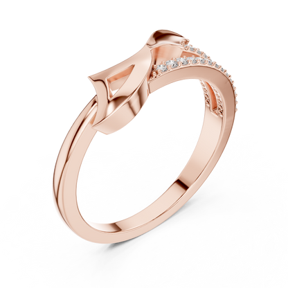 Golden Curve Elegance Ring