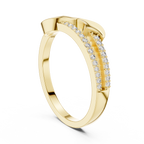 Golden Curve Elegance Ring