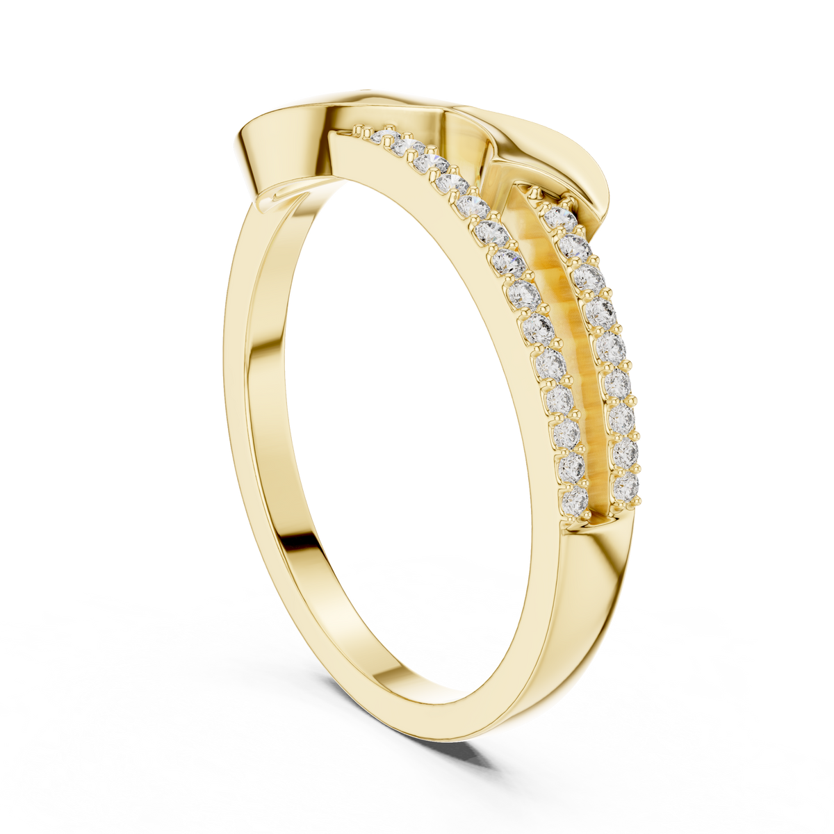 Golden Curve Elegance Ring