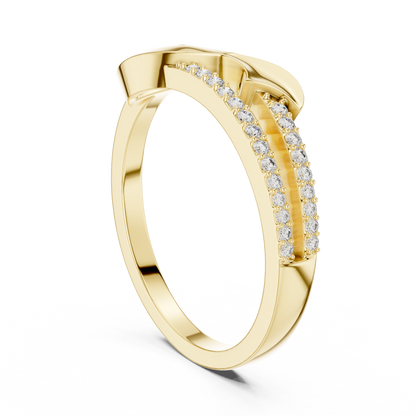 Golden Curve Elegance Ring