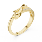 Golden Curve Elegance Ring