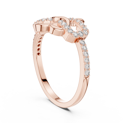 Radiant Love Knot Ring
