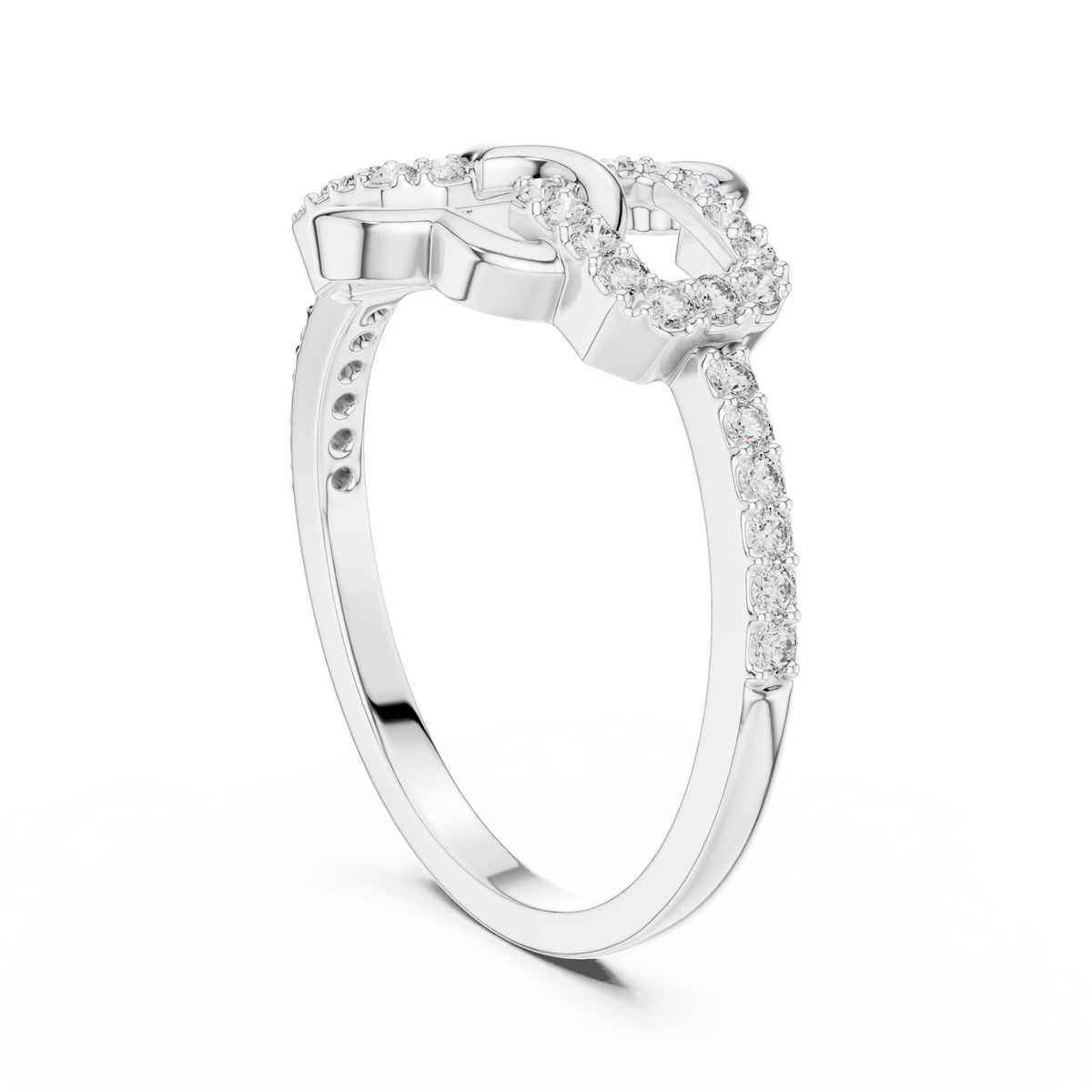 Radiant Love Knot Ring