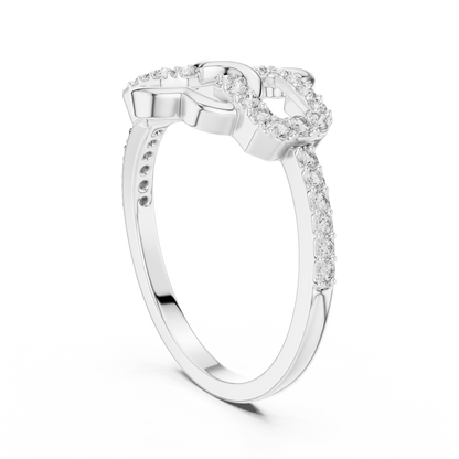 Radiant Love Knot Ring
