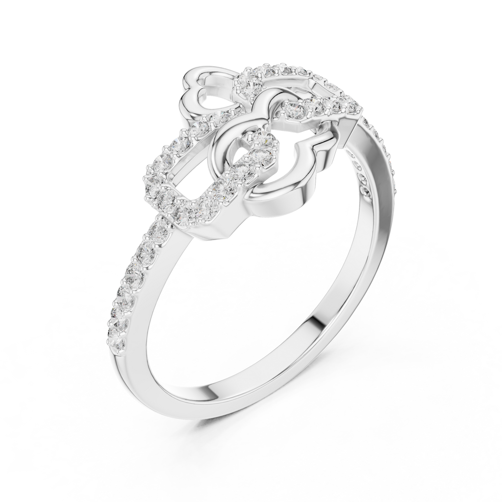 Radiant Love Knot Ring