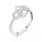 Radiant Love Knot Ring