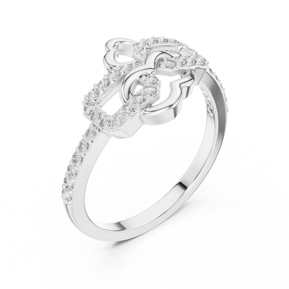 Radiant Love Knot Ring