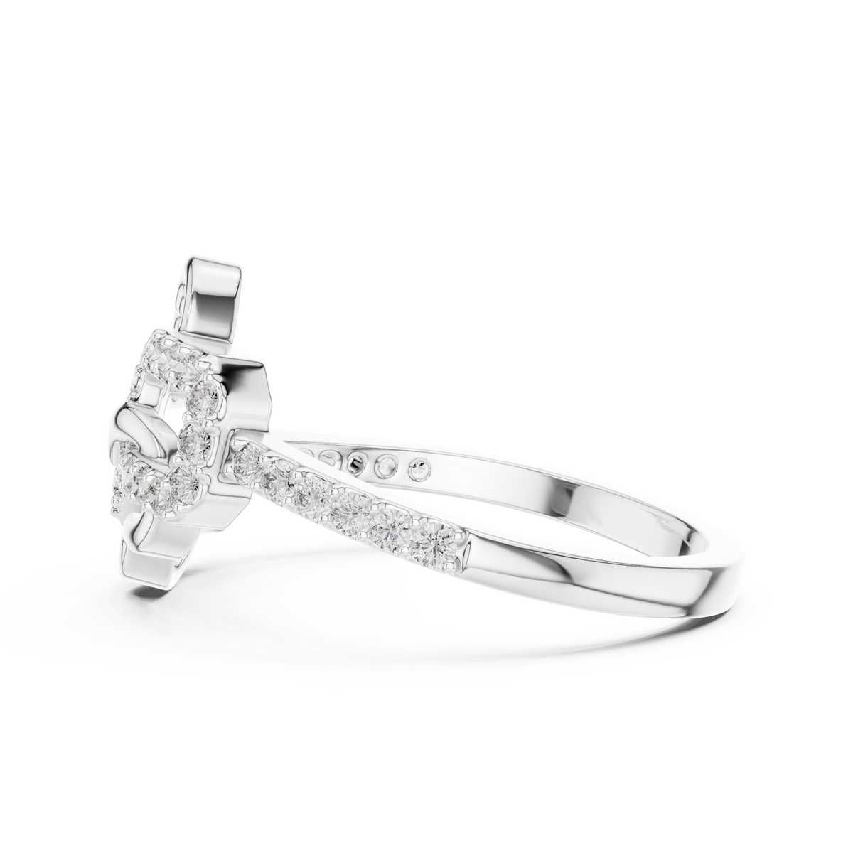 Radiant Love Knot Ring