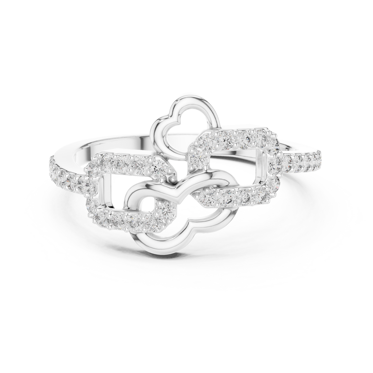 Radiant Love Knot Ring