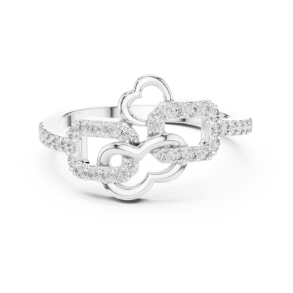 Radiant Love Knot Ring