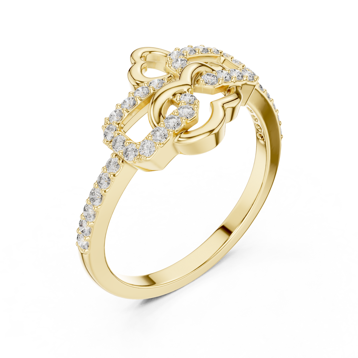 Radiant Love Knot Ring
