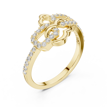 Radiant Love Knot Ring