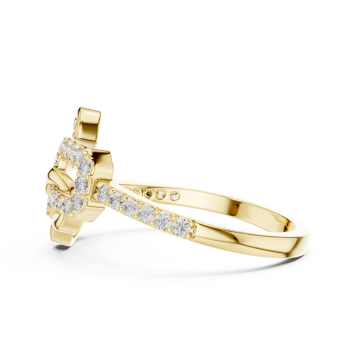 Radiant Love Knot Ring