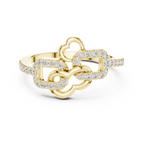 Radiant Love Knot Ring