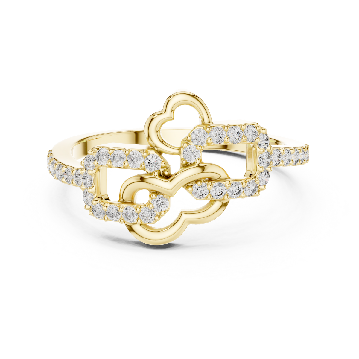 Radiant Love Knot Ring