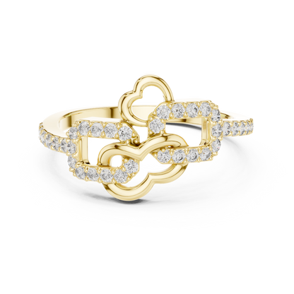 Radiant Love Knot Ring