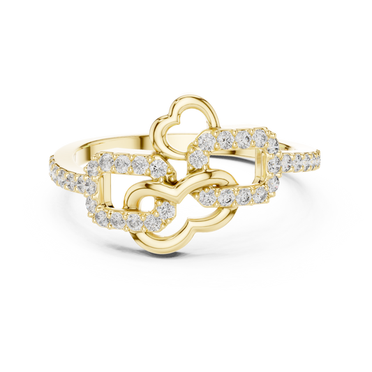 Radiant Love Knot Ring