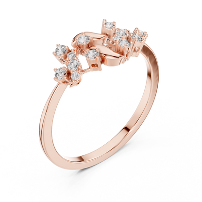 Nature Twist Diamond Ring