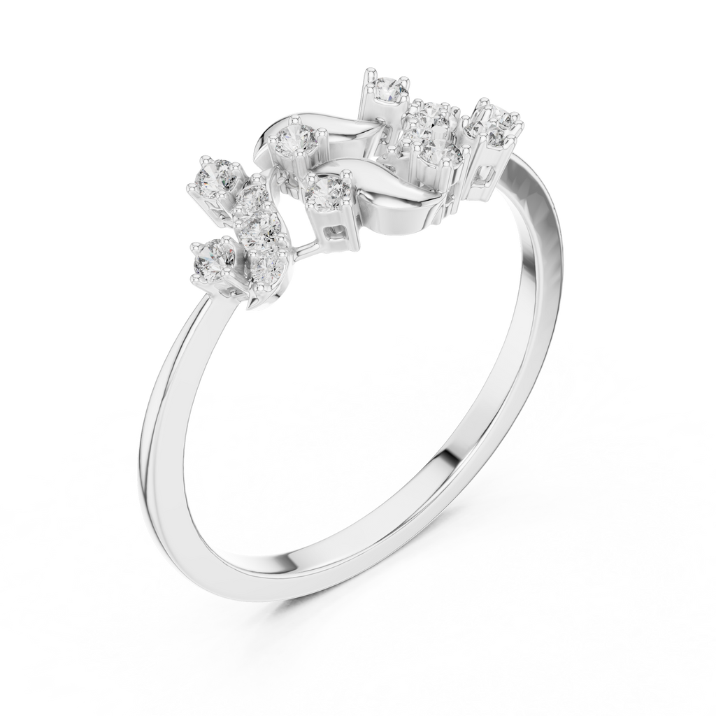 Nature Twist Diamond Ring