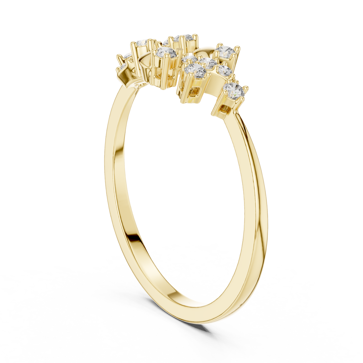 Nature Twist Diamond Ring