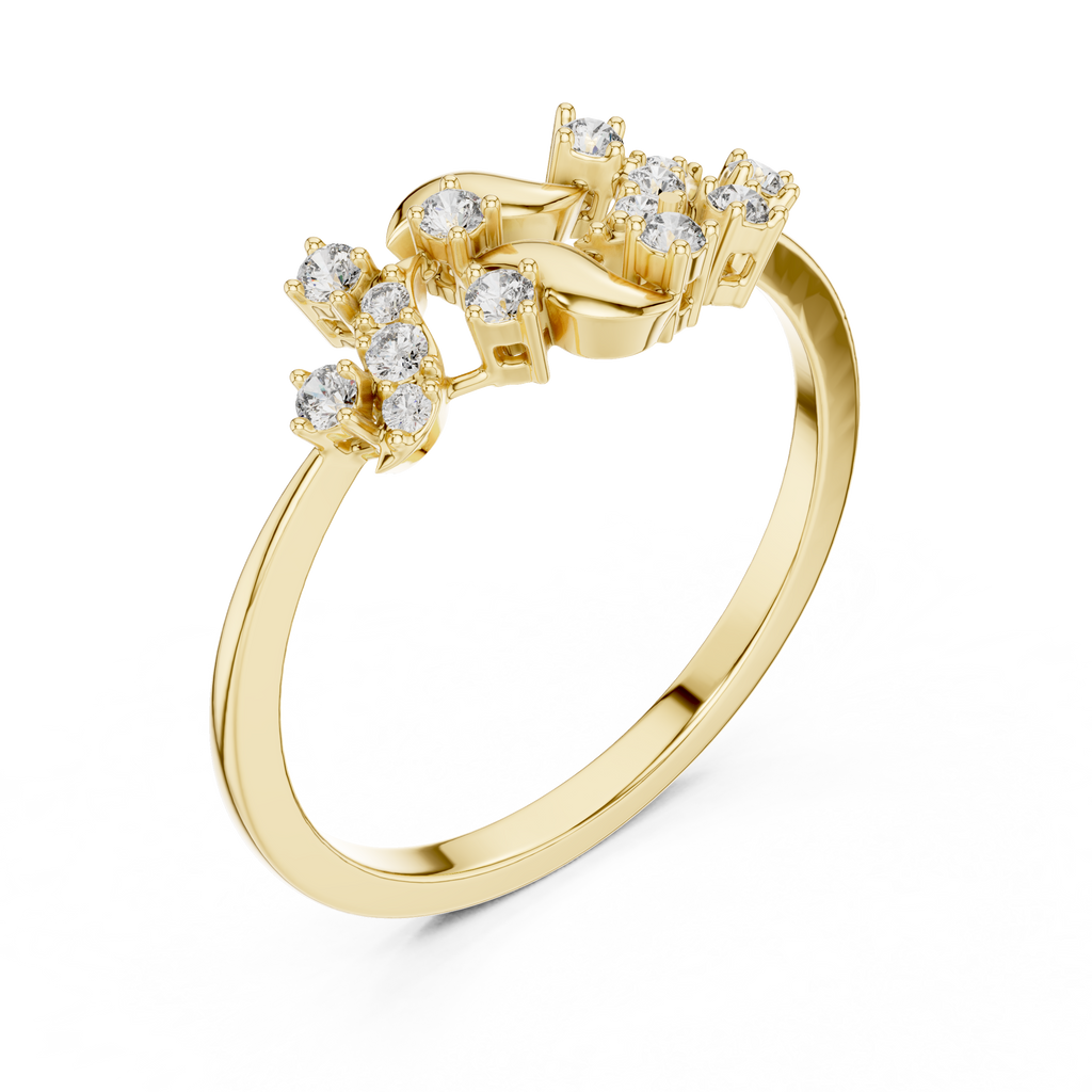 Nature Twist Diamond Ring