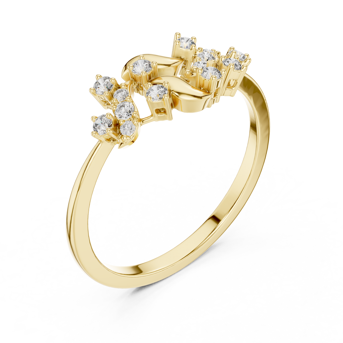 Nature Twist Diamond Ring