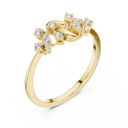 Nature Twist Diamond Ring