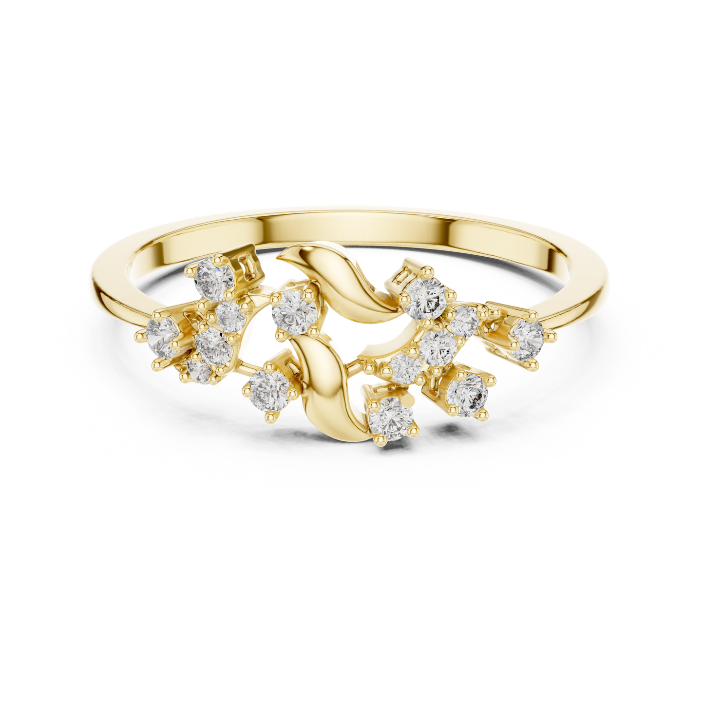Nature Twist Diamond Ring