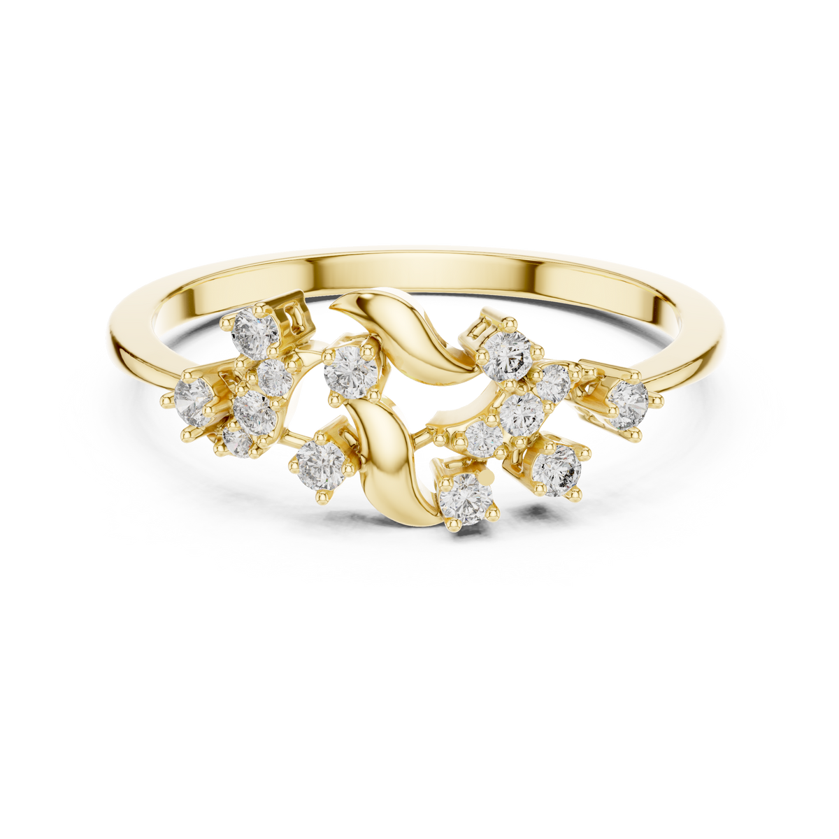 Nature Twist Diamond Ring