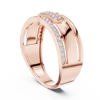 Diamond Gold Ring – Bold Designer Diamond Fashion Ring