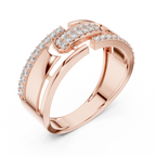Diamond Gold Ring – Bold Designer Diamond Fashion Ring