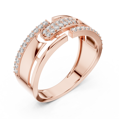 Diamond Gold Ring – Bold Designer Diamond Fashion Ring