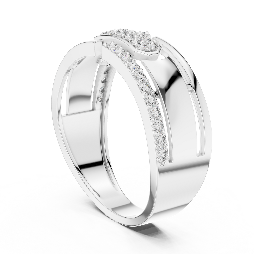 Diamond Gold Ring – Bold Designer Diamond Fashion Ring